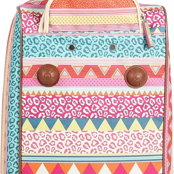 Lily Bloom Rolling Duffle Bag Luggage With Wheels And Pull Handle LARGE Travel - Picture 6 of 6